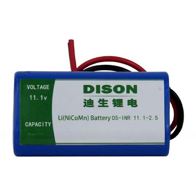 NMC Bateria de íons de lítio cilíndrica 10.8V 2.6Ah 2C taxa de descarga Bateria de pacote para luz de emergência LED