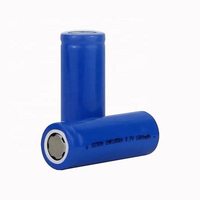 INR18500 3.7V 1.6Ah NMC Bateria de iões de lítio Li NiCoMh Células com auto-proteção PTC,CID